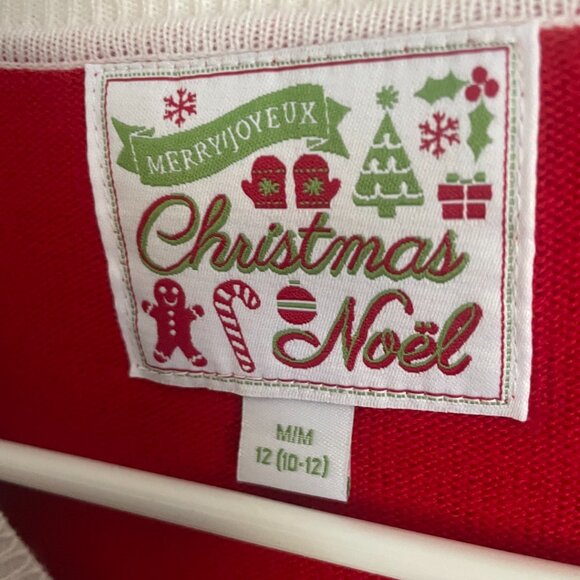 Candy Cane & Jingle Bell Print Sweater - Picture 4 of 7